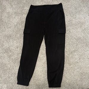Black Cargo Jogger Pants